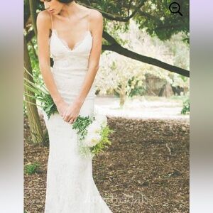 Junebridals wedding dress lace low back